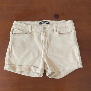 Joe Fresh Tan Denim Shorts size 28/6 Womens